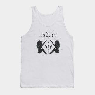 Sitting Sister Moon Goddess Tank Top